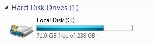 Hard Disk Space